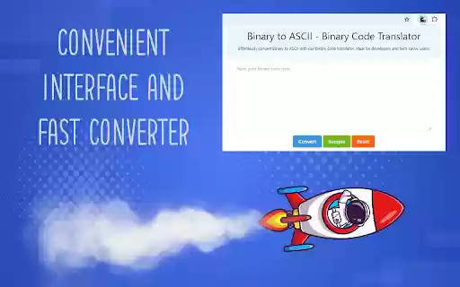 Binary to ASCII Binary Code Translator from Chrome web store to be run with OffiDocs Chromium online Binary to ASCII Binary Code Translator from Chrome web store to be run with OffiDocs Chromium online