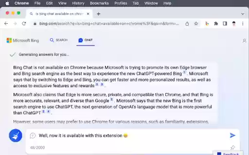Bing Chat for All Browsers from Chrome web store to be run with OffiDocs Chromium online Bing Chat for All Browsers from Chrome web store to be run with OffiDocs Chromium online