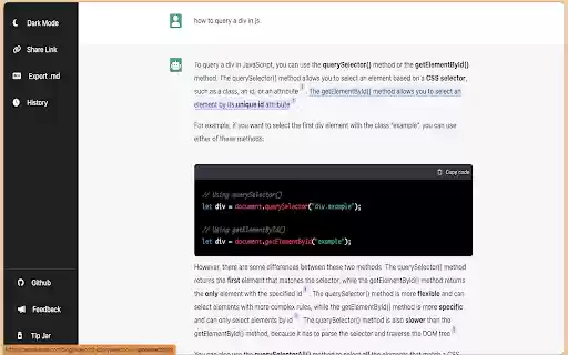 Bing Chat History  from Chrome web store to be run with OffiDocs Chromium online