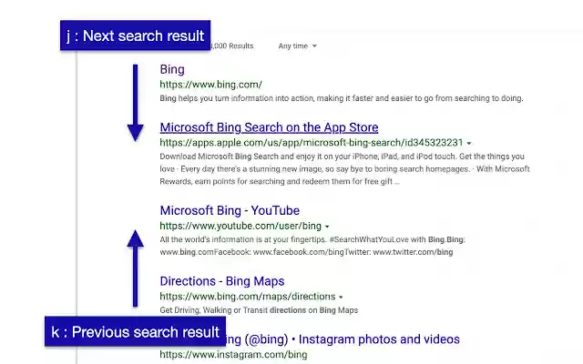 OffiDocs Chromiumオンラインで実行するChrome WebストアからのBingoogleショートカット