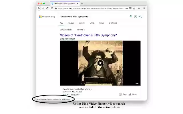 Bing Video Helper  from Chrome web store to be run with OffiDocs Chromium online