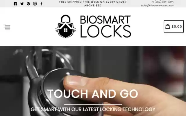 Biosmart Locks: Smart Fingerprint Locks  from Chrome web store to be run with OffiDocs Chromium online