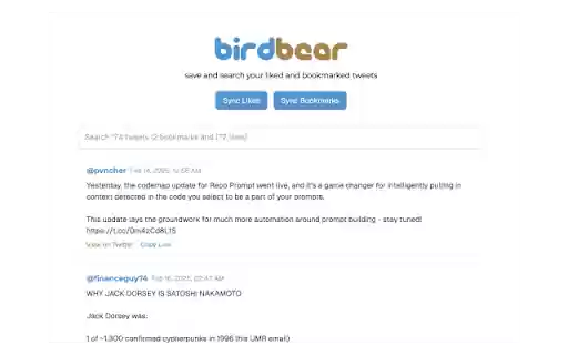 BirdBear Chrome extension  from Chrome web store to be run with OffiDocs Chromium online