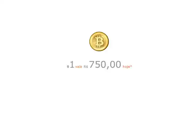 Bitcoin Hoje  from Chrome web store to be run with OffiDocs Chromium online