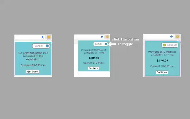 Bitcoin Price Tracker  from Chrome web store to be run with OffiDocs Chromium online