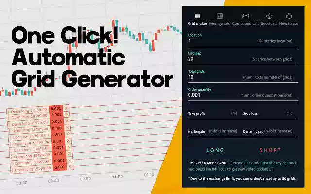 Bitget Bitcoin Grid Generator. automatic take Profit and stop loss. from Chrome web store to be run with OffiDocs Chromium online Bitget Bitcoin Grid Generator. automatic take Profit and stop loss. from Chrome web store to be run with OffiDocs Chromium online