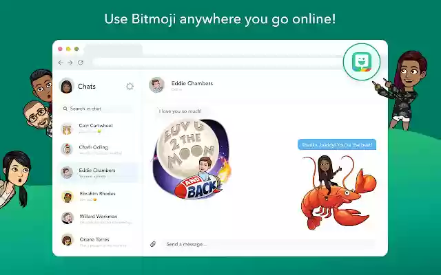 Bitmoji from Chrome web store to be run with OffiDocs Chromium online Bitmoji from Chrome web store to be run with OffiDocs Chromium online