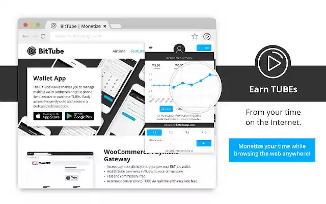 BitTube AirTime, ການບໍລິຈາກ, Adblocker, Wallet ຈາກຮ້ານເວັບ Chrome ທີ່ຈະດໍາເນີນການກັບ OffiDocs Chromium ອອນໄລນ໌