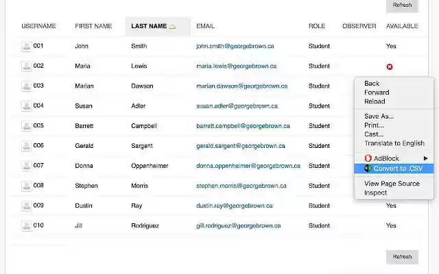 Blackboard Table Exporter from Chrome web store to be run with OffiDocs Chromium online Blackboard Table Exporter from Chrome web store to be run with OffiDocs Chromium online