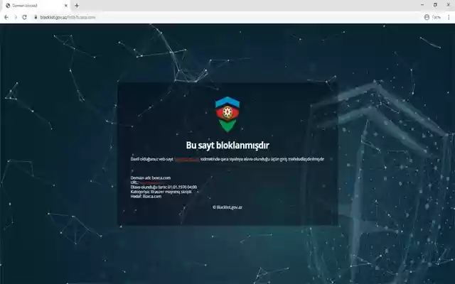 Blacklist.gov.az Blocker  from Chrome web store to be run with OffiDocs Chromium online