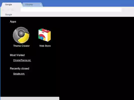 Black New Tab Page  from Chrome web store to be run with OffiDocs Chromium online