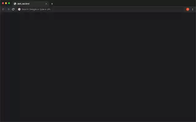 Blank Dark Tab  from Chrome web store to be run with OffiDocs Chromium online