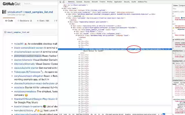 _blank for GitHub  from Chrome web store to be run with OffiDocs Chromium online