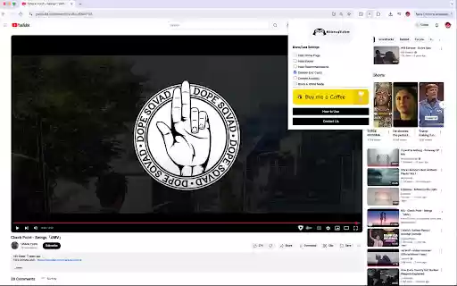 BlanqTube  from Chrome web store to be run with OffiDocs Chromium online