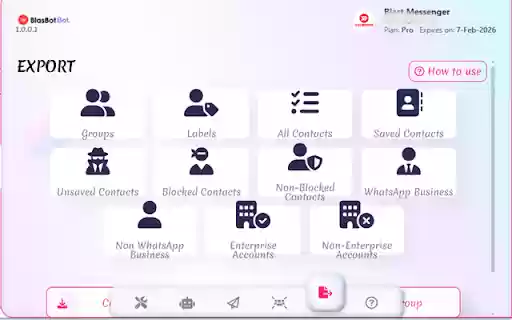 BlasBot Message Sender Plus from Chrome web store to be run with OffiDocs Chromium online BlasBot Message Sender Plus from Chrome web store to be run with OffiDocs Chromium online