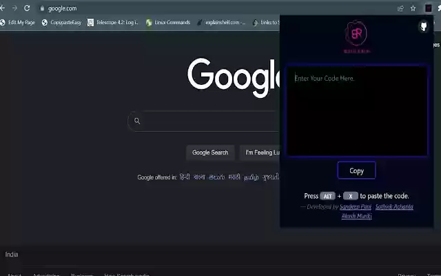 Blend  Run: Enable copy and paste  from Chrome web store to be run with OffiDocs Chromium online