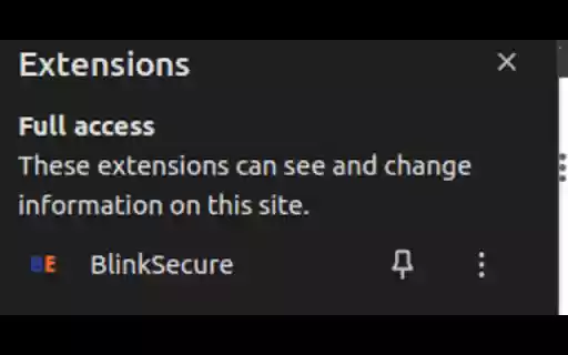 BlinkSecure  from Chrome web store to be run with OffiDocs Chromium online