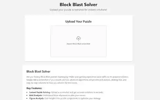 Block Blast Solver  from Chrome web store to be run with OffiDocs Chromium online