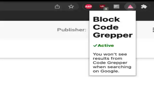 Block Code Grepper from Chrome web store to be run with OffiDocs Chromium online Block Code Grepper from Chrome web store to be run with OffiDocs Chromium online