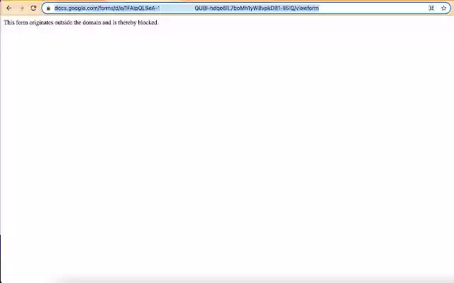 Block Forms  from Chrome web store to be run with OffiDocs Chromium online