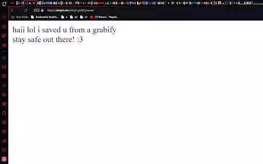 Block Grabify from Chrome web store to be run with OffiDocs Chromium online Block Grabify from Chrome web store to be run with OffiDocs Chromium online
