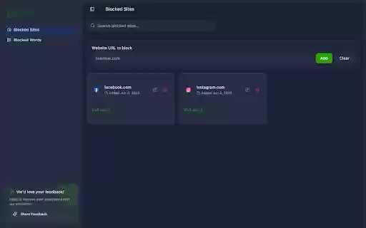 Blockie | Block Websites Be Productive from Chrome web store to be run with OffiDocs Chromium online Blockie | Block Websites Be Productive from Chrome web store to be run with OffiDocs Chromium online