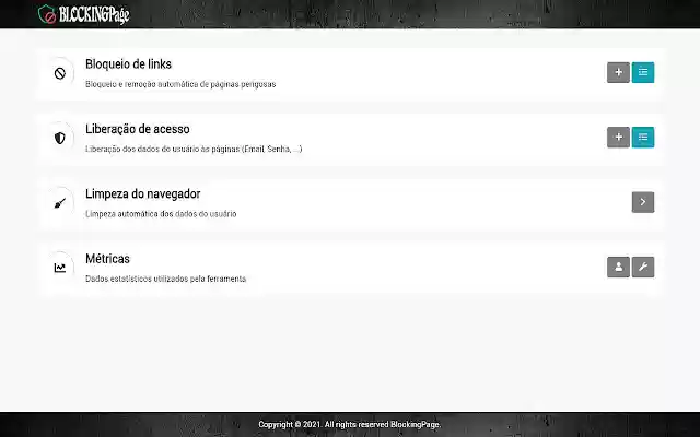 BlockingPage  from Chrome web store to be run with OffiDocs Chromium online