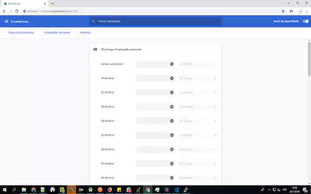Block keys to kiosk mode  from Chrome web store to be run with OffiDocs Chromium online