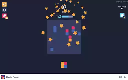 Blocks Fusion Game Think fast and keep the board clear!  from Chrome web store to be run with OffiDocs Chromium online
