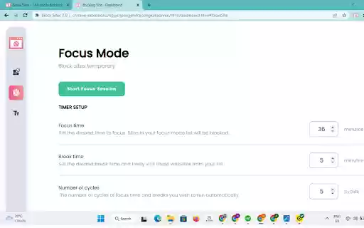 Block Sites 2.0  from Chrome web store to be run with OffiDocs Chromium online