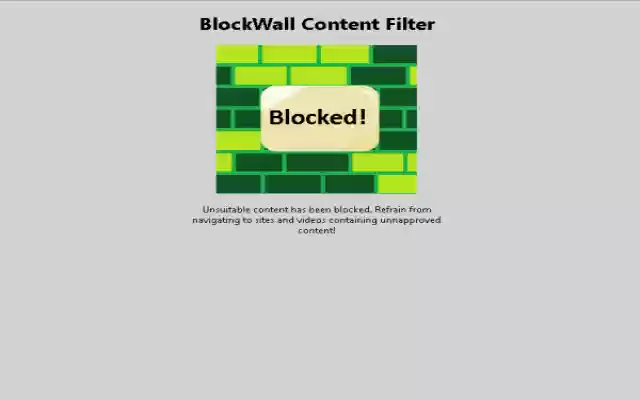 BlockWall Content Filter  from Chrome web store to be run with OffiDocs Chromium online