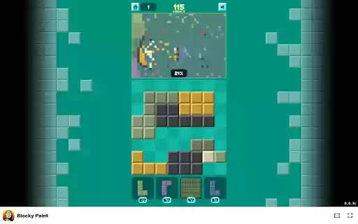 Blocky Paint Game Dive into colorful block painting fun!  from Chrome web store to be run with OffiDocs Chromium online