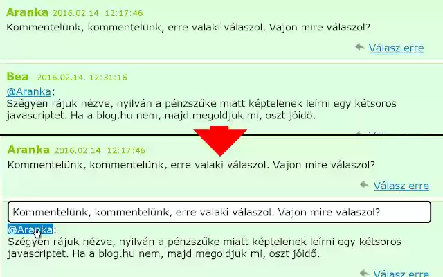 blog.hu comment popup from Chrome web store to be run with OffiDocs Chromium online blog.hu comment popup from Chrome web store to be run with OffiDocs Chromium online