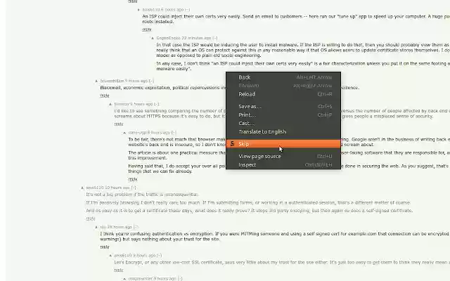 Blog Skipper từ cửa hàng Chrome trực tuyến sẽ được chạy với OffiDocs Chromium trực tuyến