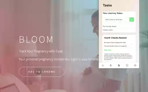 Bloom: Pregnancy Tracker  Baby Development Companion  from Chrome web store to be run with OffiDocs Chromium online