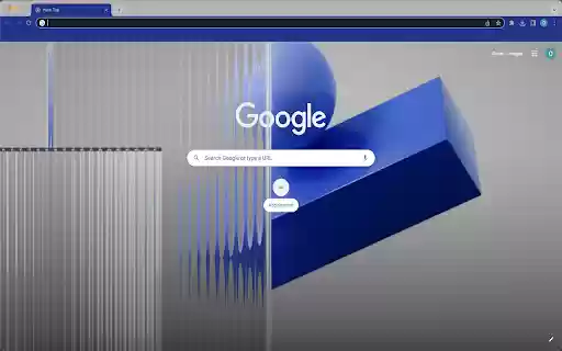 Blue Glass 3D Theme  from Chrome web store to be run with OffiDocs Chromium online