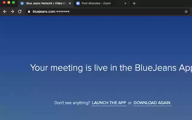 Bluejeans/Zoom Closer  from Chrome web store to be run with OffiDocs Chromium online