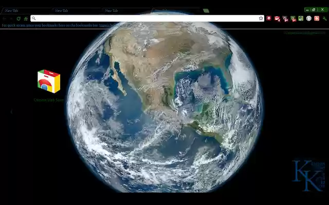 Blue Marble  from Chrome web store to be run with OffiDocs Chromium online