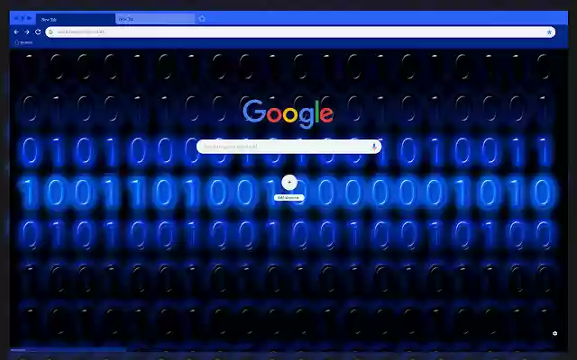 Blue numbers on black  from Chrome web store to be run with OffiDocs Chromium online