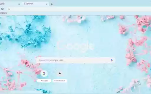 blue pink flowers  from Chrome web store to be run with OffiDocs Chromium online