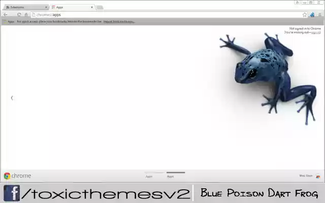 Blue Poison Dart Frog  from Chrome web store to be run with OffiDocs Chromium online