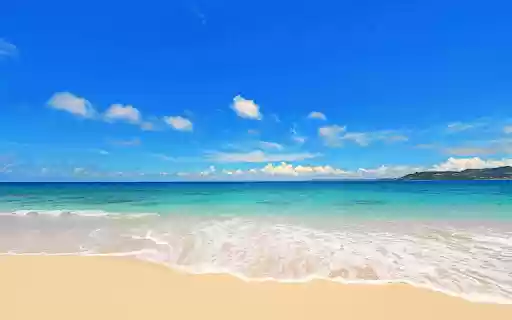 blue sea white sand  from Chrome web store to be run with OffiDocs Chromium online