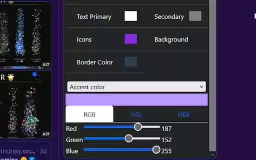 BlueSky Color Pallet  from Chrome web store to be run with OffiDocs Chromium online