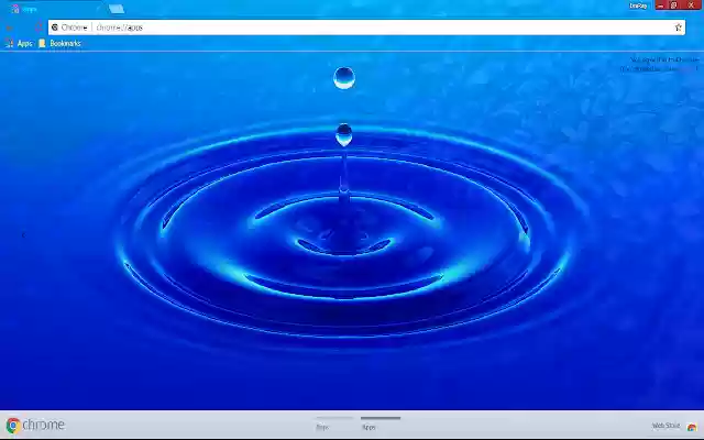 Blue Splash Water WaterDrop 1366*768  from Chrome web store to be run with OffiDocs Chromium online