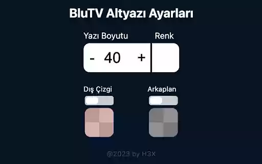 BluTV Altyazı  from Chrome web store to be run with OffiDocs Chromium online