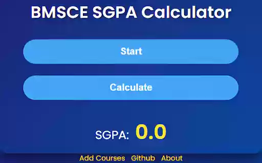 BMS SGPA Calculator  from Chrome web store to be run with OffiDocs Chromium online