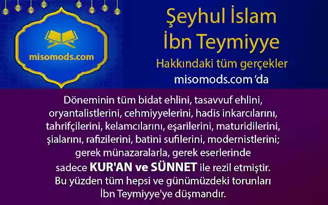 İbn Teymiyye Kimdir, Eserleri, Sözleri  from Chrome web store to be run with OffiDocs Chromium online
