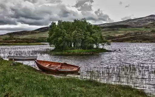 Boats docked along the river  from Chrome web store to be run with OffiDocs Chromium online