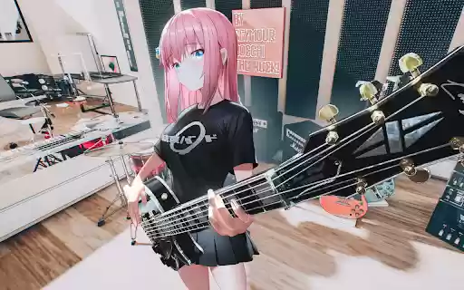 Bocchi the Rock Wallpapers New Tab  from Chrome web store to be run with OffiDocs Chromium online