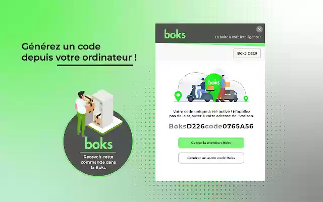 Boks extension e commerce  from Chrome web store to be run with OffiDocs Chromium online